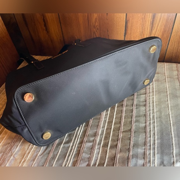 Michael Kors Black Polyester Morgan MD Zippered Tote; Fair Used Condition - Picture 6 of 14